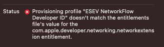 Developer ID Entitlement Error