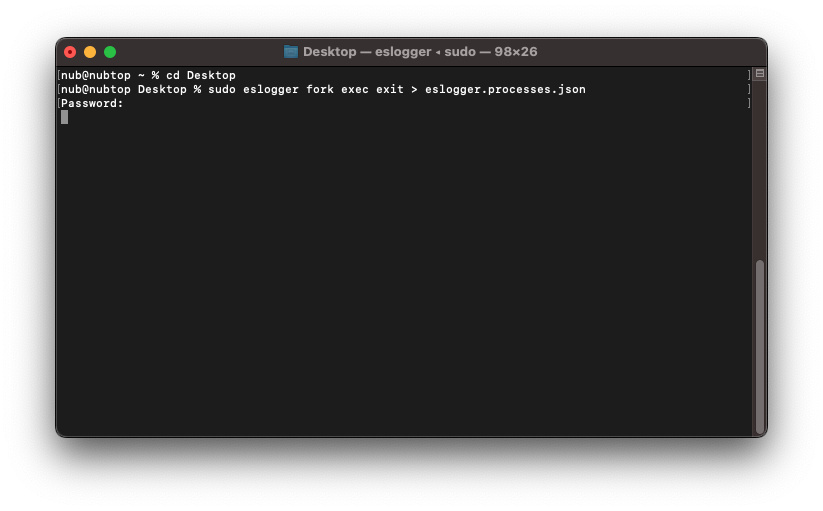 eslogger success