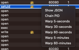timewarp menu